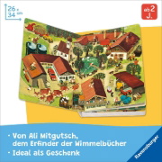 Buchcover und Innenansicht für das Buch: Mein Wimmelbuch: Bei uns im Dorf