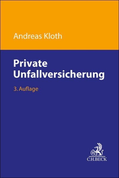 Buchcover und Innenansicht für das Buch: Private Unfallversicherung