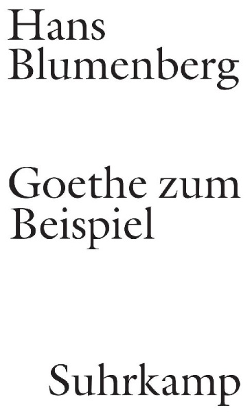Buchcover und Innenansicht für das Buch: Goethe zum Beispiel