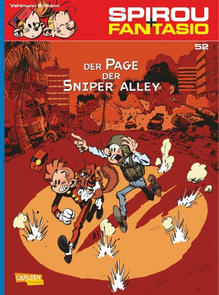 Buchcover und Innenansicht für das Buch: Le Groom de Sniper Alley