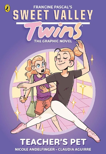 Buchcover und Innenansicht für das Buch: Sweet Valley Twins The Graphic Novel: Teacher's Pet