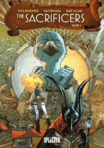 Buchcover und Innenansicht für das Buch: The Sacrificers 1