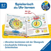 Buchcover und Innenansicht für das Buch: Wieso? Weshalb? Warum?, Band 25: Die Uhr und die Zeit