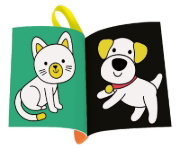 Buchcover und Innenansicht für das Buch: Play+ flip&pop Meine Tiere - ab 6 Monate