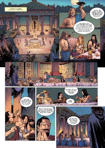 Buchcover und Innenansicht für das Buch: Mythen der Antike: Eros & Psyche (Graphic Novel)