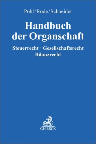 Buchcover und Innenansicht für das Buch: Handbuch der Organschaft