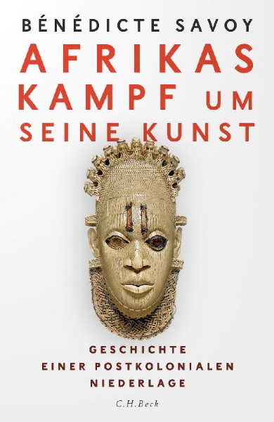 Buchcover und Innenansicht für das Buch: Afrikas Kampf um seine Kunst
