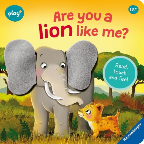 Buchcover und Innenansicht für das Buch: Play+ Are you a lion like me?