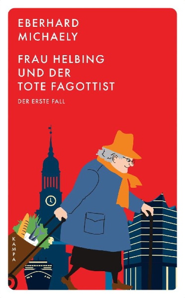 Buchcover und Innenansicht für das Buch: Frau Helbing und der tote Fagottist