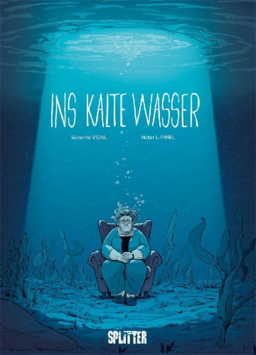 Buchcover und Innenansicht für das Buch: Ins kalte Wasser