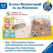 Buchcover und Innenansicht für das Buch: Wieso? Weshalb? Warum? junior Stickerheft - Bauernhof