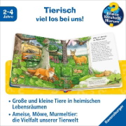 Buchcover und Innenansicht für das Buch: Wieso? Weshalb? Warum? junior, Band 33: Tiere bei uns