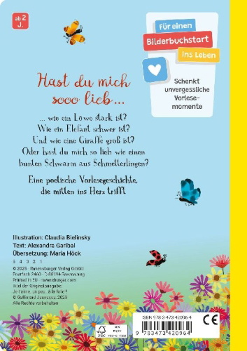 Buchcover und Innenansicht für das Buch: Je t'aime, un peu...à la folie !