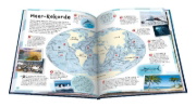 Buchcover und Innenansicht für das Buch: Der große Ravensburger Weltatlas für Kinder
