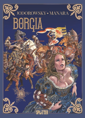Buchcover und Innenansicht für das Buch: Borgia 4