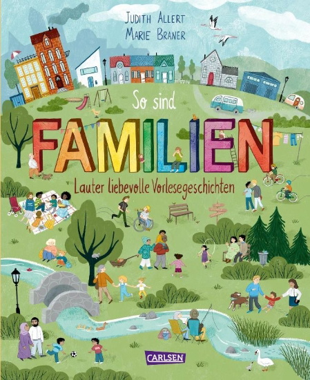 Buchcover und Innenansicht für das Buch: So sind Familien