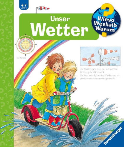 Buchcover und Innenansicht für das Buch: Wieso? Weshalb? Warum?, Band 10: Unser Wetter