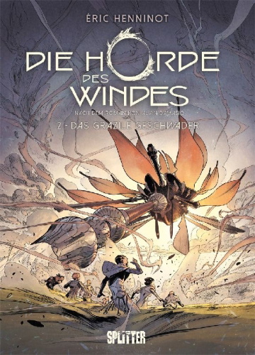 Buchcover und Innenansicht für das Buch: Die Horde des Windes. Band 2