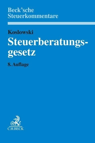 Buchcover und Innenansicht für das Buch: Steuerberatungsgesetz