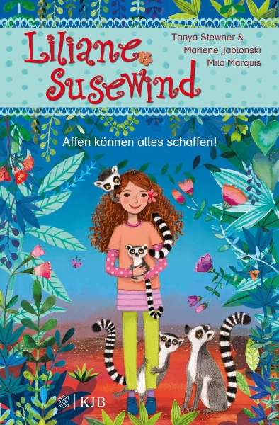 Buchcover und Innenansicht für das Buch: Liliane Susewind - Affen können alles schaffen!