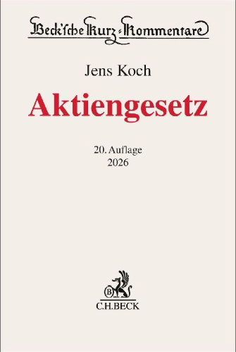 Buchcover und Innenansicht für das Buch: Aktiengesetz. AktG