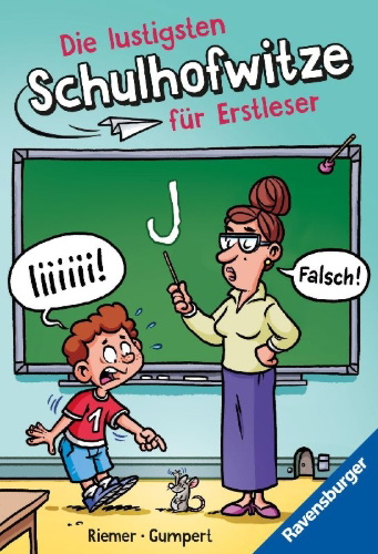 Buchcover und Innenansicht für das Buch: Die lustigsten Schulhofwitze für Erstleser