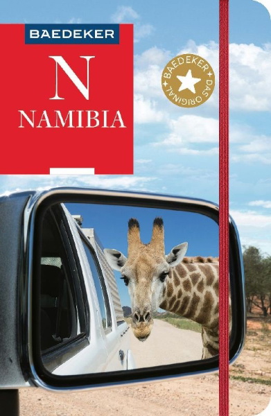 Buchcover und Innenansicht für das Buch: Baedeker Reiseführer Namibia