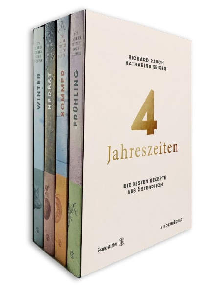 Buchcover und Innenansicht für das Buch: Die Jahreszeiten-Kochschule