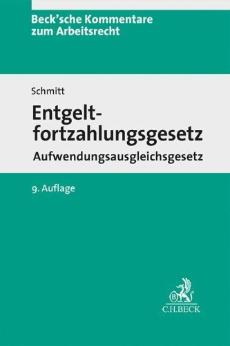 Buchcover und Innenansicht für das Buch: Entgeltfortzahlungsgesetz