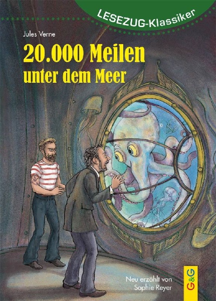 Buchcover und Innenansicht für das Buch: LESEZUG/Klassiker: 20.000 Meilen unter dem Meer