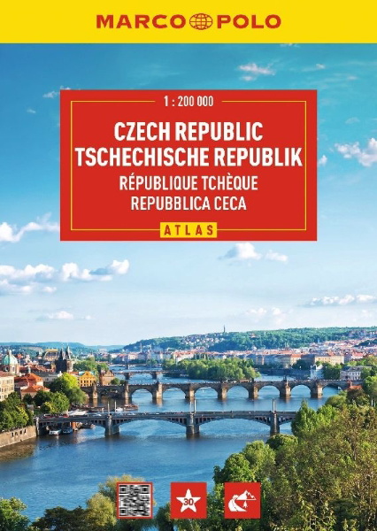 Buchcover und Innenansicht für das Buch: MARCO POLO Reiseatlas Tschechische Republik 1:200.000