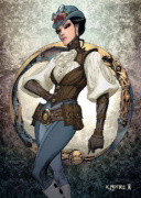 Buchcover und Innenansicht für das Buch: Lady Mechanika Collector's Edition. Band 5