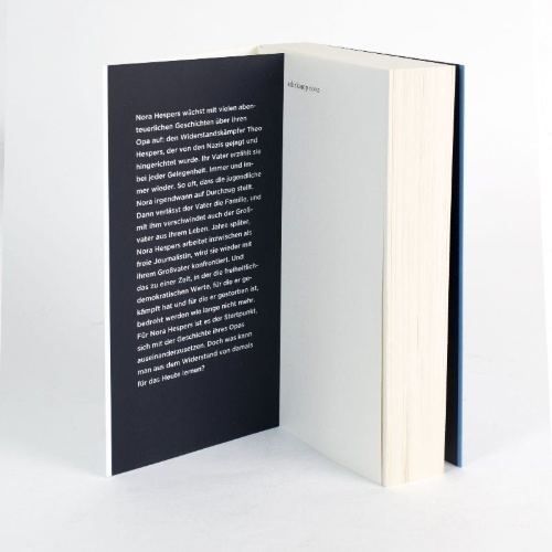 Buchcover und Innenansicht für das Buch: Mein Opa, sein Widerstand gegen die Nazis und ich