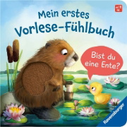 Buchcover und Innenansicht für das Buch: Mein erstes Vorlese-Fühlbuch - Bist du eine Ente?