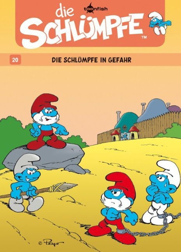 Buchcover und Innenansicht für das Buch: Les Schtroumpfs