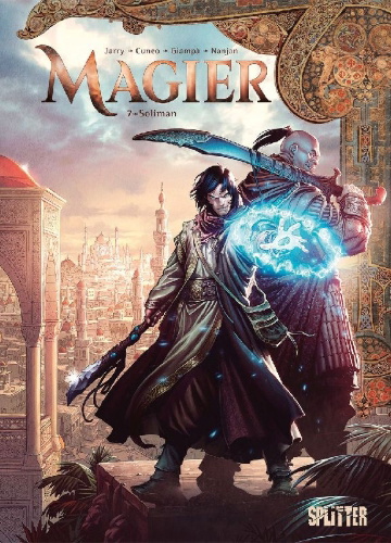 Buchcover und Innenansicht für das Buch: Magier. Band 7