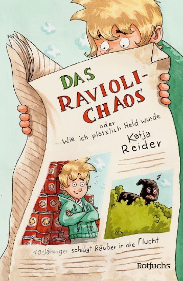 Buchcover und Innenansicht für das Buch: Das Ravioli-Chaos oder Wie ich plötzlich Held wurde