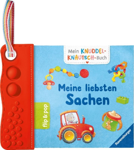 Buchcover und Innenansicht für das Buch: Mein Knuddel-Knautsch-Buch - flip&pop. Meine liebsten Sachen