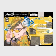 Buchcover und Innenansicht für das Buch: Hiraeth wa Tabiji no Hate