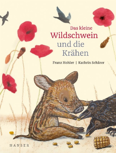 Buchcover und Innenansicht für das Buch: Das kleine Wildschwein und die Krähen