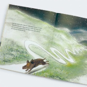 Buchcover und Innenansicht für das Buch: Das kleine Wildschwein und die Krähen