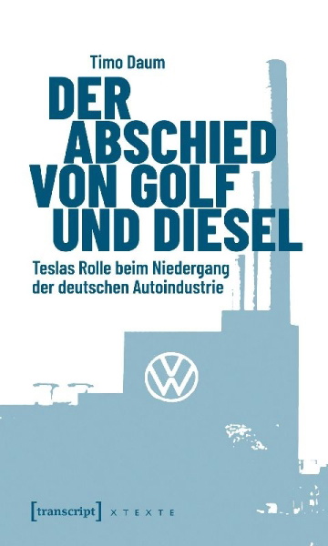Buchcover und Innenansicht für das Buch: Der Abschied von Golf und Diesel