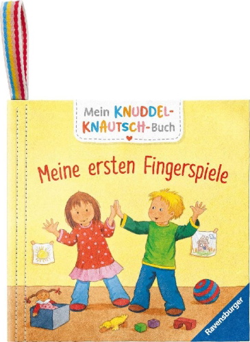 Buchcover und Innenansicht für das Buch: Mein Knuddel-Knautsch-Buch: robust, waschbar und federleicht. Praktisch für zu Hause und unterwegs
