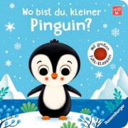 Buchcover und Innenansicht für das Buch: Wo bist du, kleiner Pinguin?