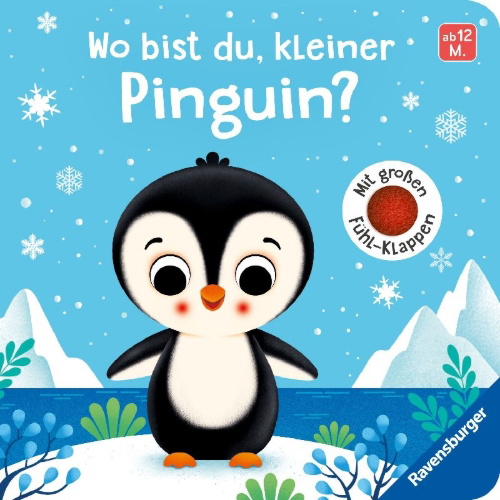 Buchcover und Innenansicht für das Buch: Wo bist du, kleiner Pinguin?