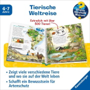 Buchcover und Innenansicht für das Buch: Wieso? Weshalb? Warum? Mein großer Tieratlas