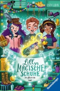 Buchcover und Innenansicht für das Buch: Lillys magische Schuhe, Band 8: Die glitzernde Insel