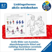 Buchcover und Innenansicht für das Buch: Wieso? Weshalb? Warum? aktiv-Heft: Fußball
