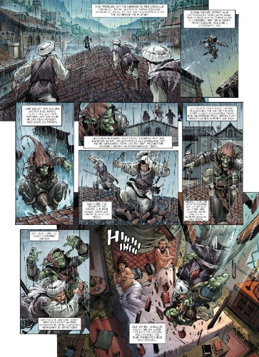 Buchcover und Innenansicht für das Buch: Orcs & Gobelins