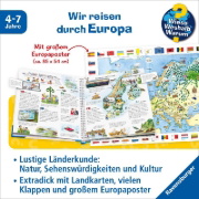 Buchcover und Innenansicht für das Buch: Wieso? Weshalb? Warum?: Mein erster Europa-Atlas